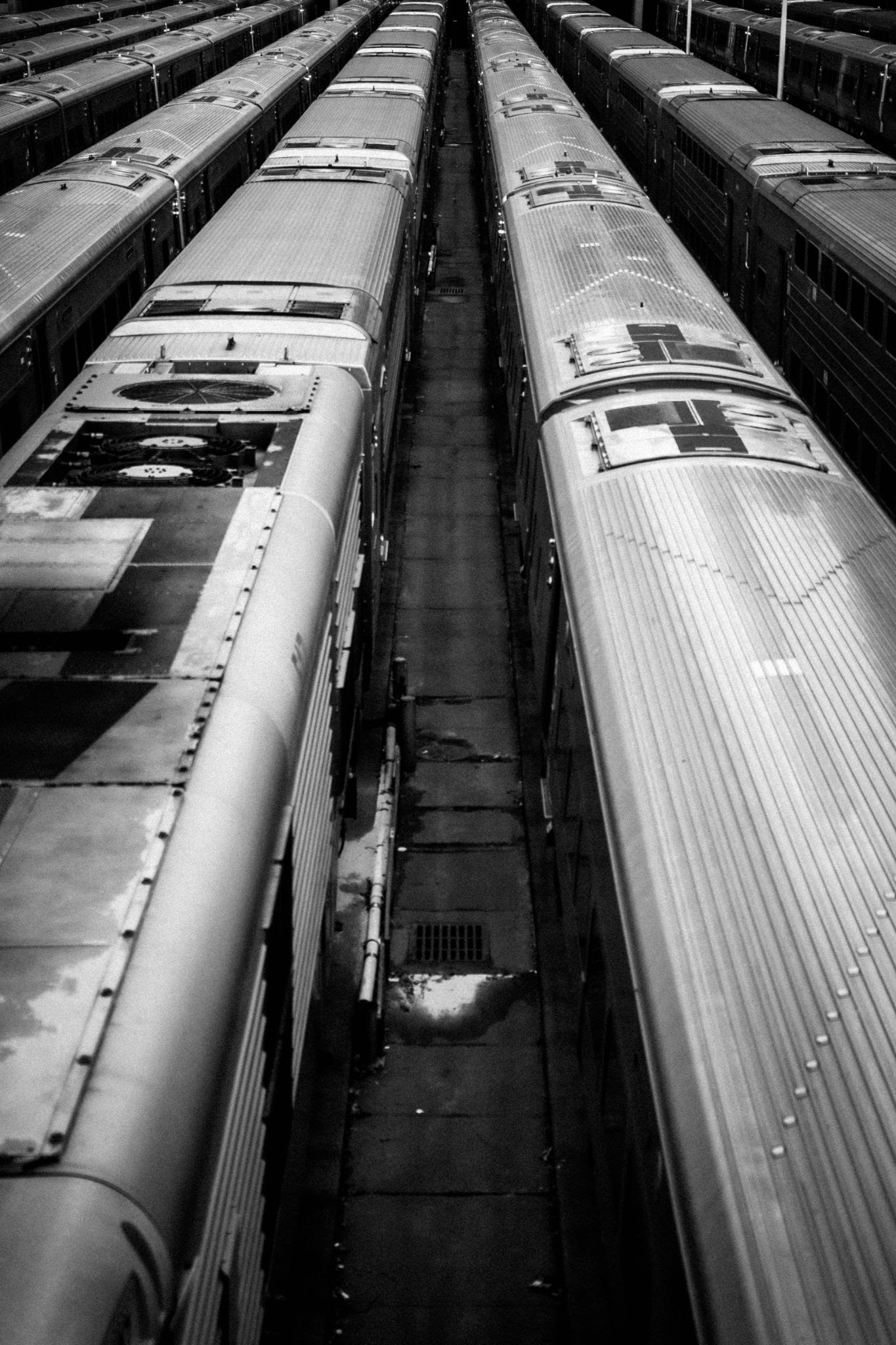 roofs of train