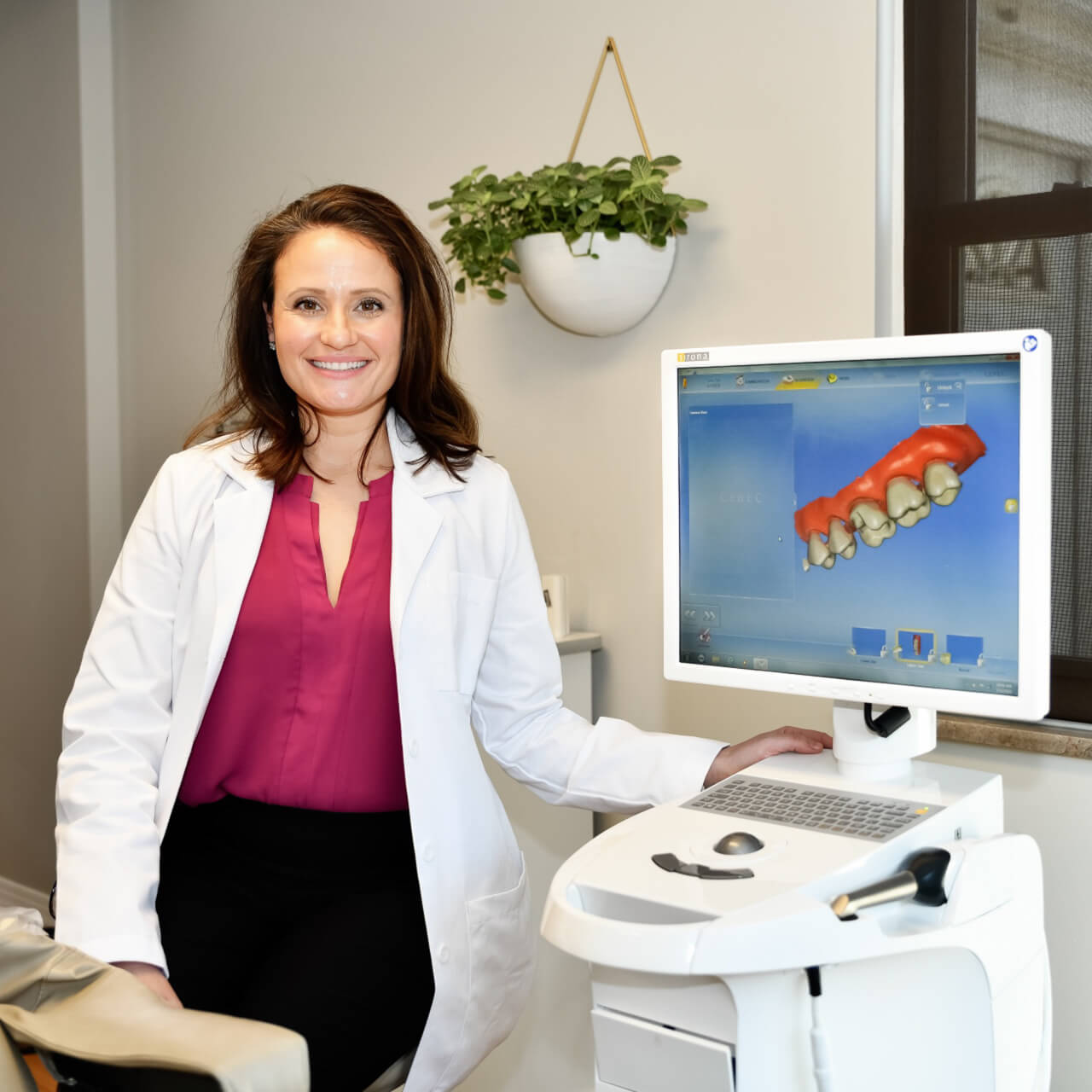A dental model showing what partials can do for your smile