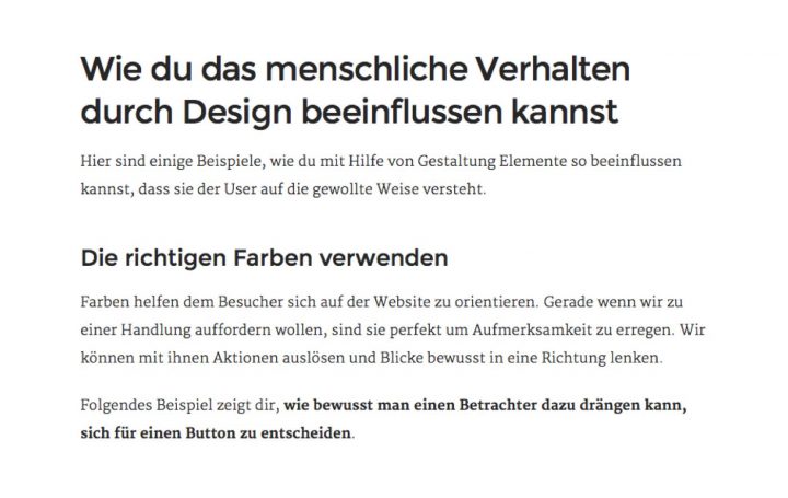 Schriftbild alte Website