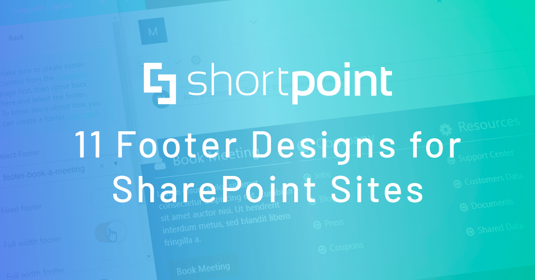 11 Footer Designs for SharePoint Sites