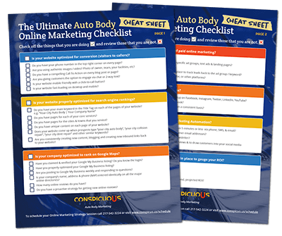 Auto Body Marketing Checklist
