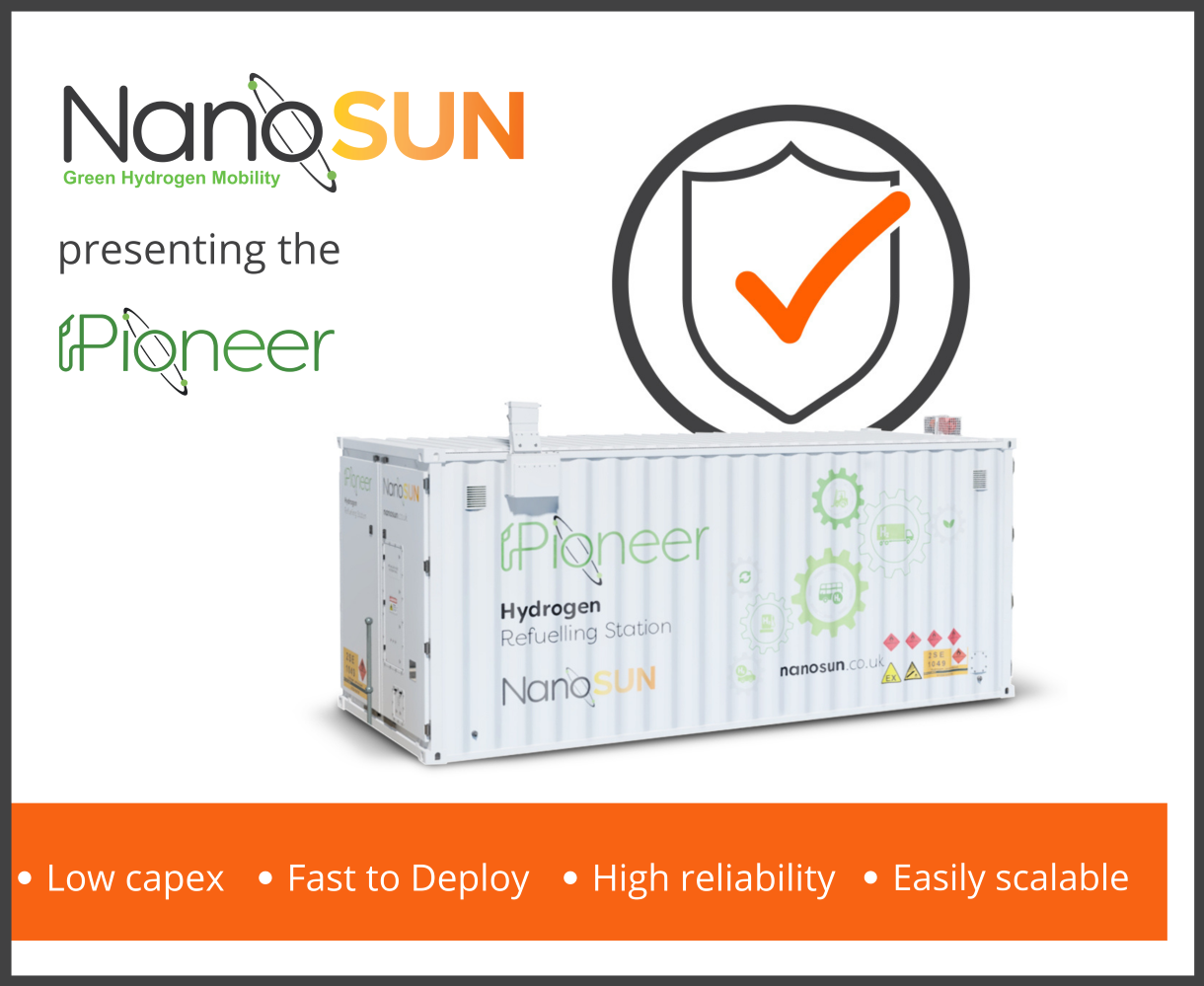 NanoSUN presents Pioneer Hydrogen Refuelling Station