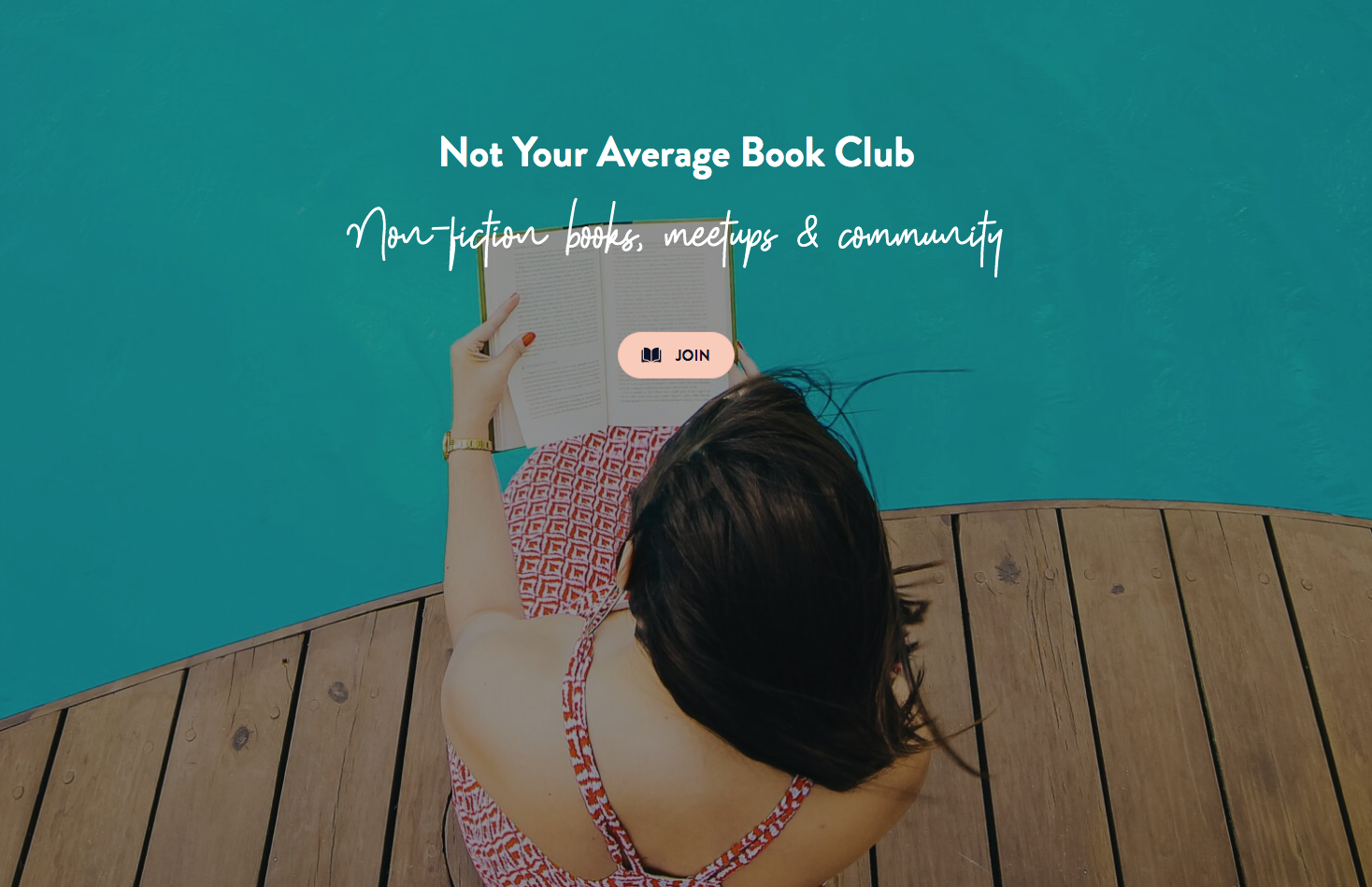 Poster of Rebel Book Club, the website of which was built with No Code