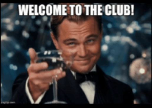 Welcome to the club