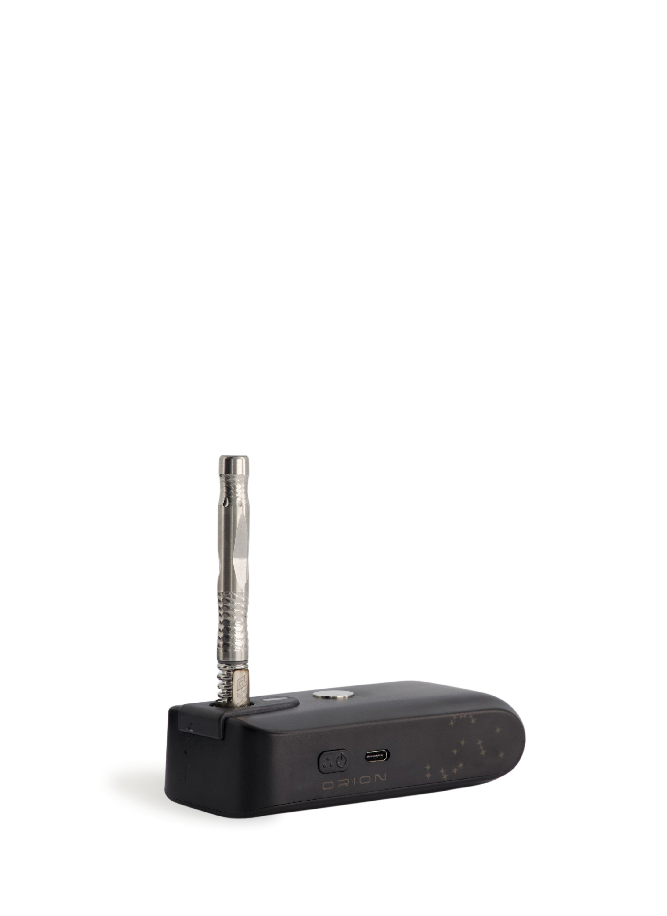 With impressive attention to detail, the pocket-sized V2 of the Orion induction heater provides consistent flavor and heat within 4 to 6 seconds. The Orion features automatic detection upon insertion and removal, heating for 10 seconds at a time. This latest version includes a chip-resistant exterior and improved resilience to the battery life. Each full charge provides about 40 sessions of use. A one-year manufacturer's warranty is provided (for the device only) for full security.
