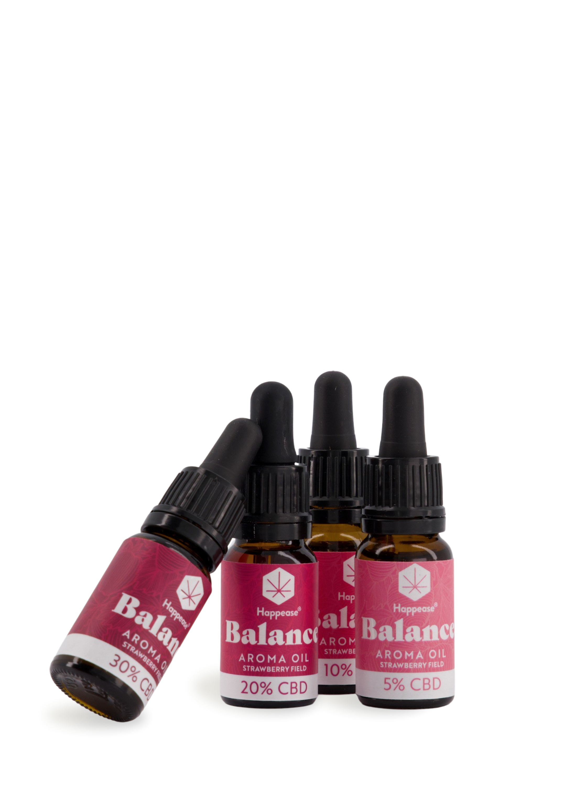 Made from full-spectrum distillate from Switzerland and high-quality hemp terpenes, the Happease Balance blend is a perfect choice to lift your spirits and bring equilibrium. Made with a terpene blend from the Strawberry Field range, a mix of Strawberry Bubblegum and Ghost OG strains, it has fruity and berry notes.
CBD products are not medicine and cannot diagnose, treat or cure diseases. Always consult your own doctor before starting a new dietary program.