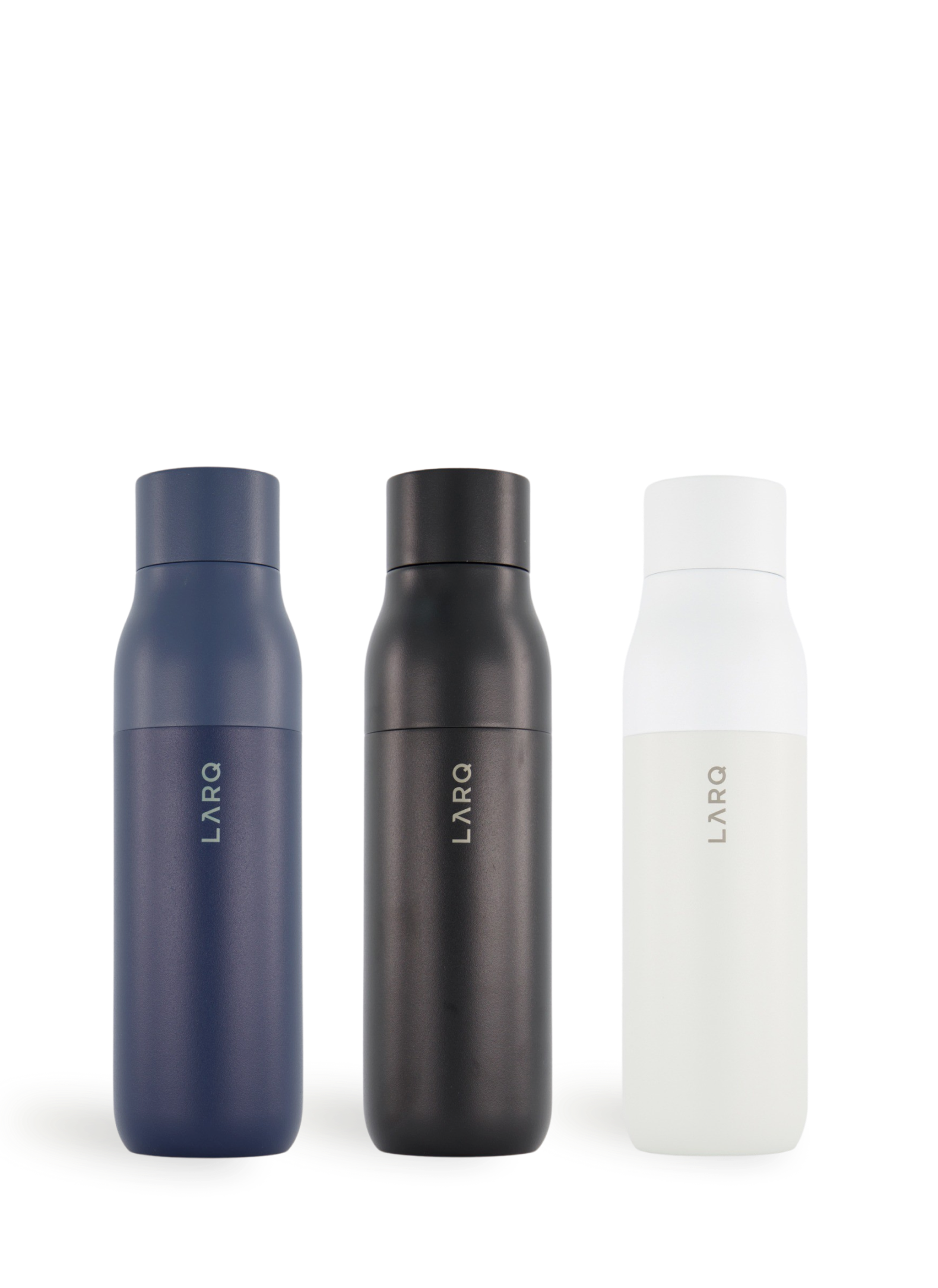 The world's first self-cleaning water purification system in a stylish stainless steel bottle. Lab approved and 10000x more hygienic than a classic reusable bottle, the LARQ PureVis is perfect for both travel and everyday use. Eliminating 99.9% of bio-contaminants from your drinking experience, the UVC-LED works by damaging the nucleic acid's DNA, destroying bacteria & viruses immediately. The bottle is the only mercury-free portable water sanitation system in the world that is 100% chemical-free and without replacement filters.