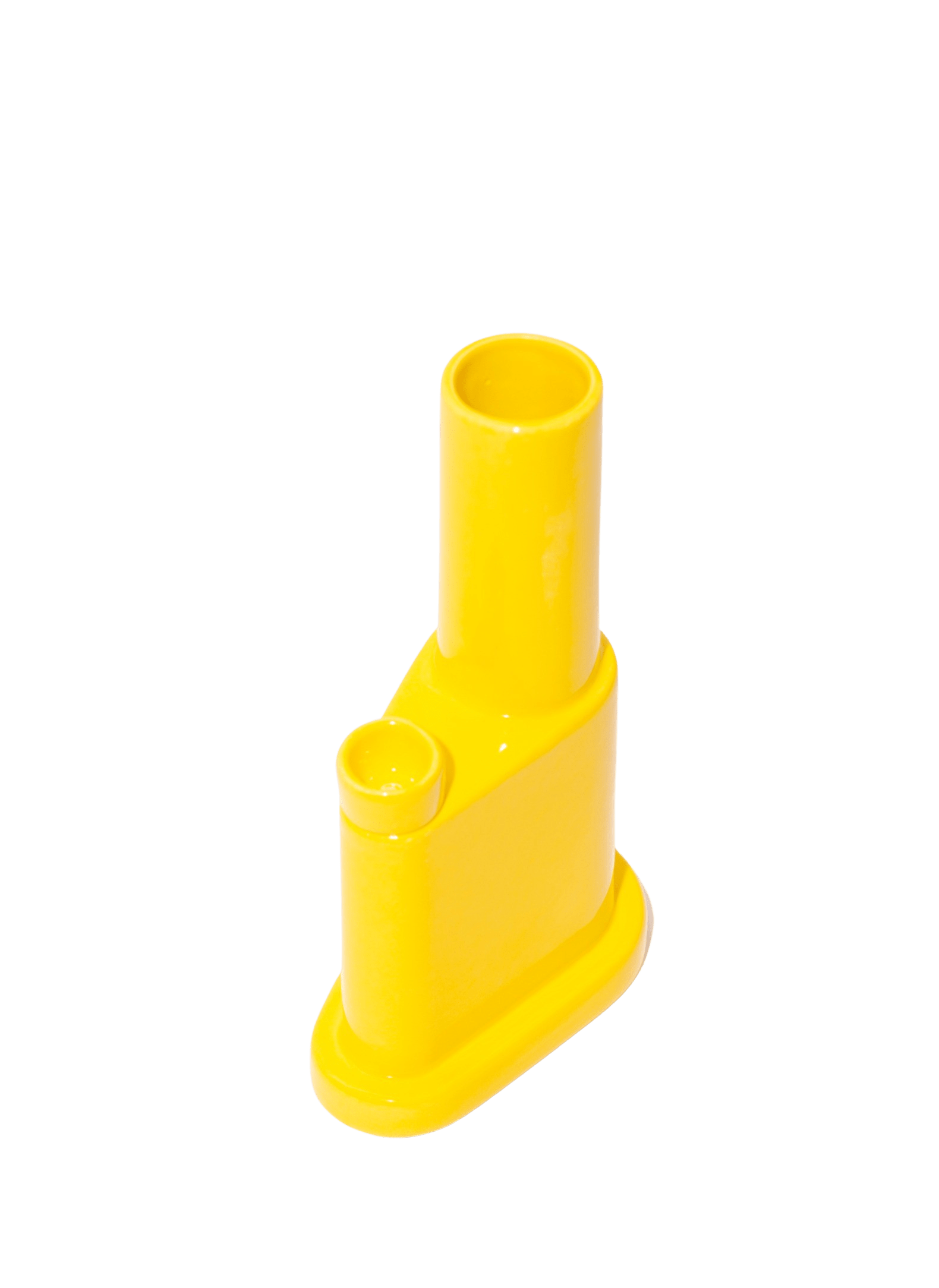 The SB001 bong by Weed'd is an Italian masterpiece by designer Simone Bonanni. Using decontextualisation and abstraction, the Weed'd designer water brings new emotional value to a traditional smoking accessory. The SB001 water pipe is available in 3 saturated colors in glazed ceramic. This bong is handmade in Milan using artisanal practices. The Weed'd water pipes are limited releases with only 50 per color in the world.