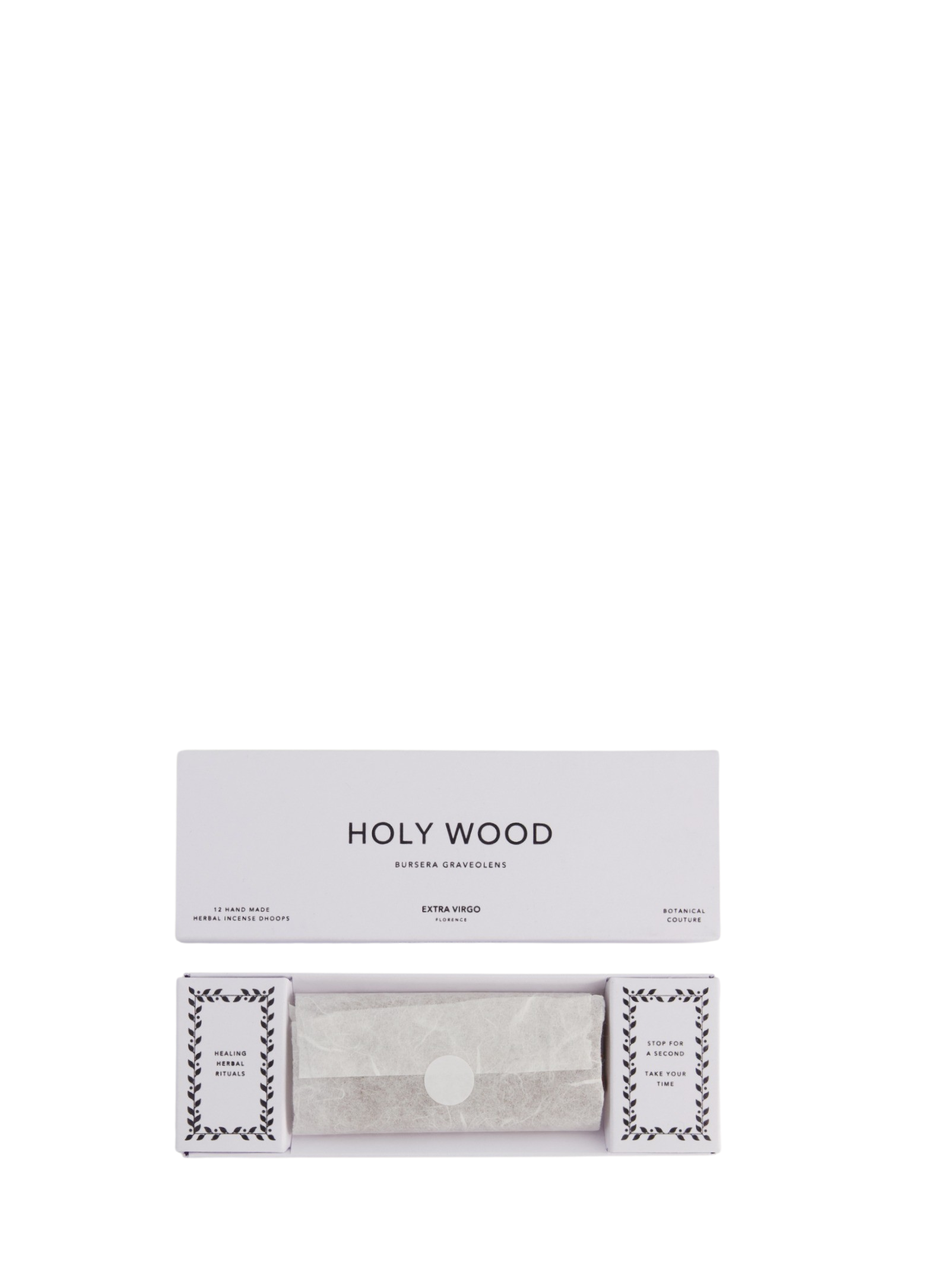 Palo Santo or "holy wood" is a sacred healing incense that clears negative energies. Adorn your space with aromatic notes of citrus, followed by honey and smoked wood. The Holy Wood Dhoop by Extra Virgo is made from the highest quality and sustainably sourced wood from Ecuador.