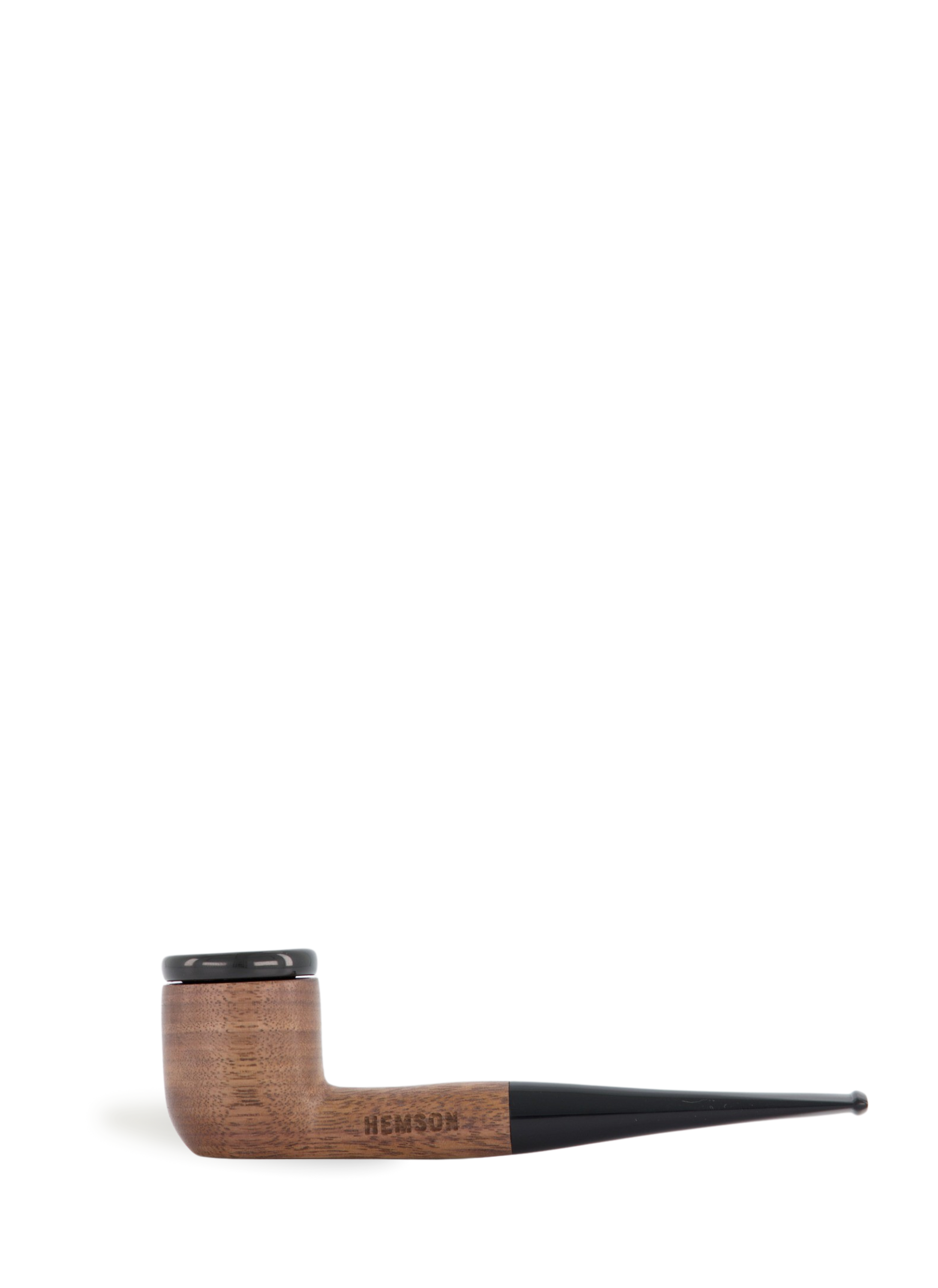 A new spin on an old Classic. Hand carved with American Walnut wood, the Classic Pipe by Hemson is nostalgic yet sophisticated. The removable bowl and tip are easy to clean and the screen prevents any unwanted ash inhaling.