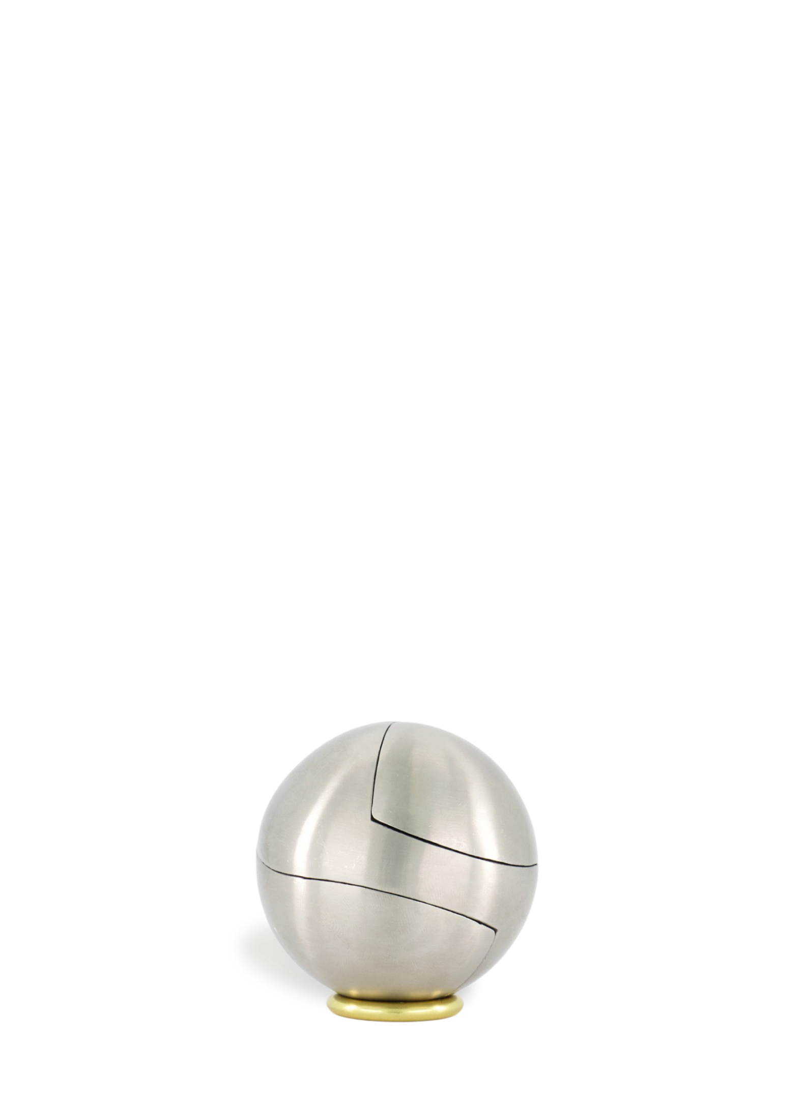 Machined from three identical pieces with a surprisingly solid weight (the size of a pool ball), the Venn Puzzle from Craighill requires both dexterity and concentration. The satisfaction you'll feel when you finally master this puzzle will be as fiery as the temperatures it took to melt it.