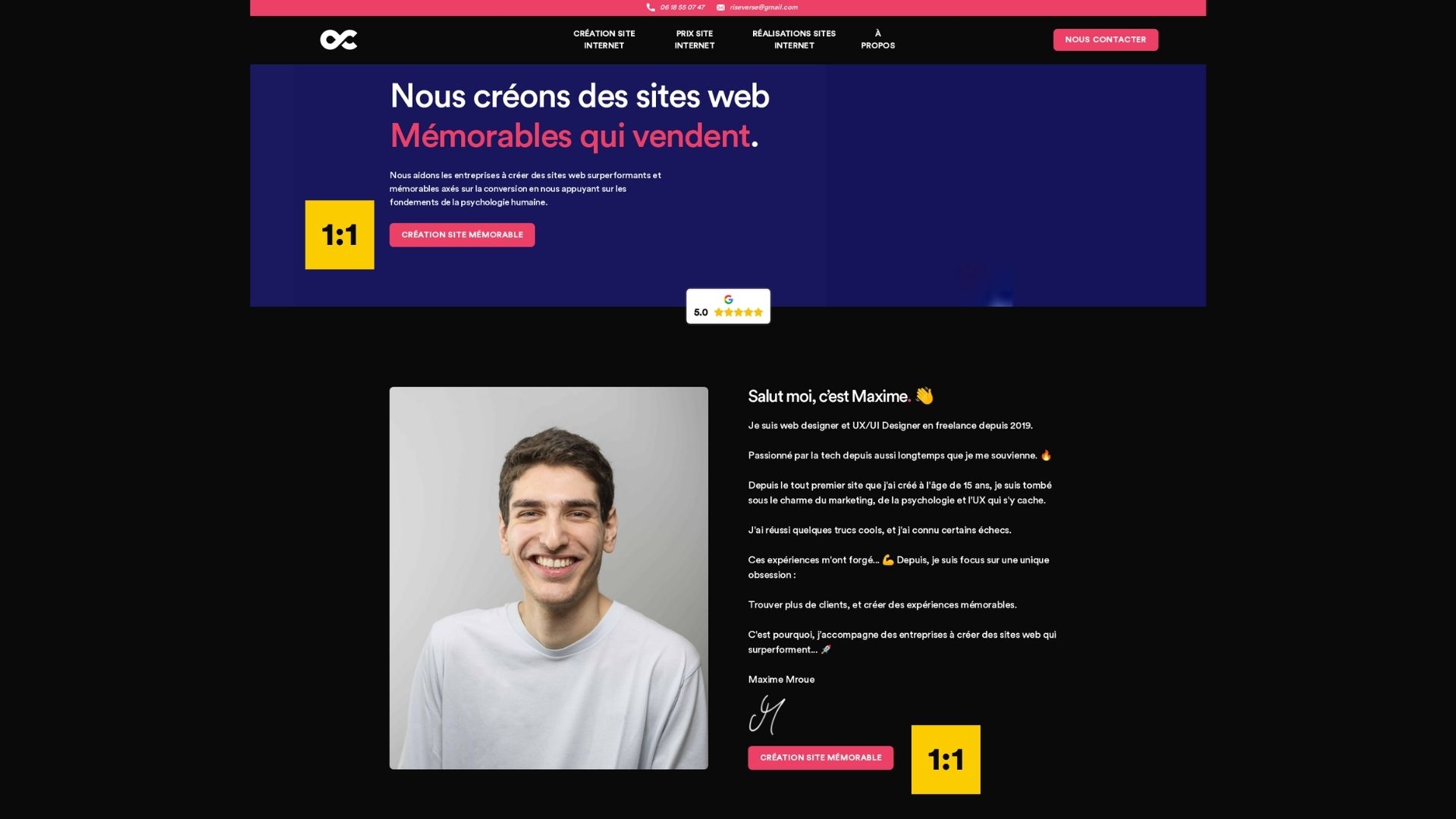 Visez un ration d'attention de 1:1 sur vos designs