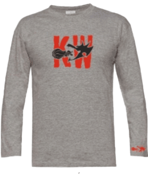Langärmliges T-shirt mit Red Dragons Basketball Print
