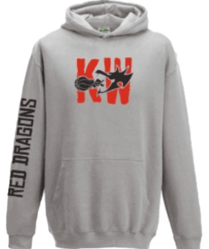 Langärmliges T-shirt mit Red Dragons Basketball Print