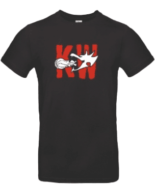 Langärmliges T-shirt mit Red Dragons Basketball Print