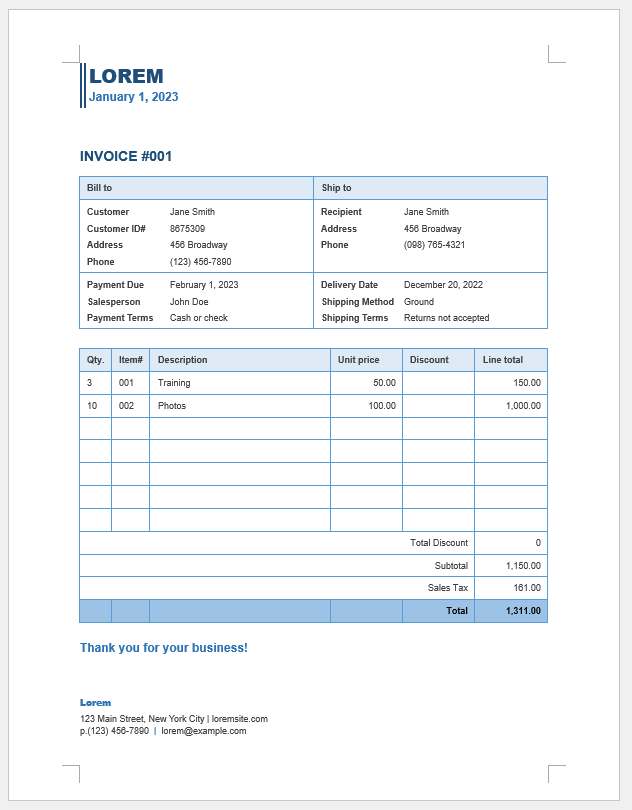 How To Make An Invoice In Microsoft Word Invoicer ai