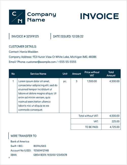 Google Docs Invoice Templates