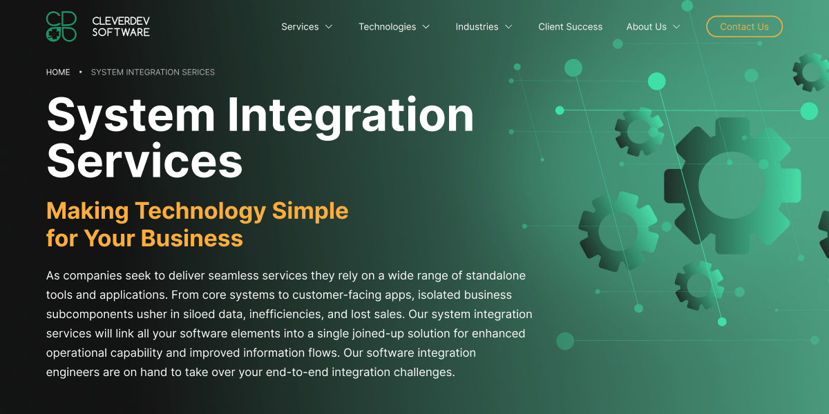 IT System Integration Services | CleverDev Software