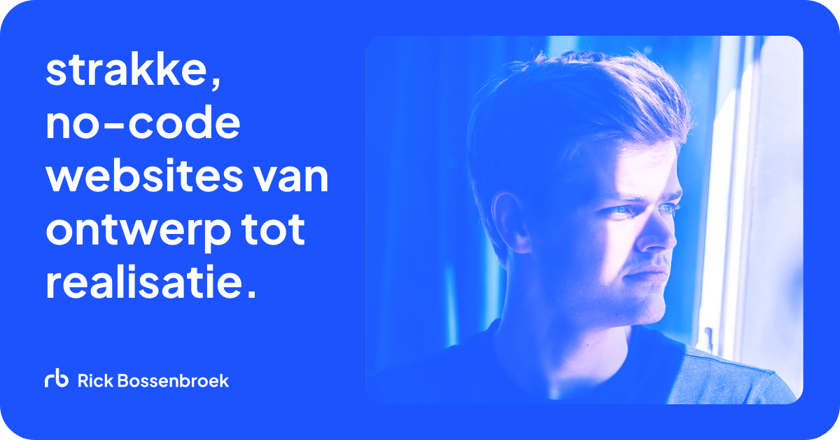 digital designer &amp; no-code developer – rick bossenbroek