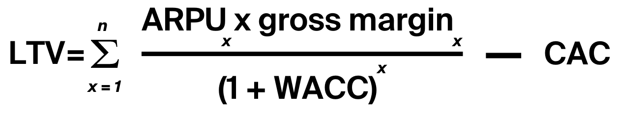 How to calculate LTV/CAC