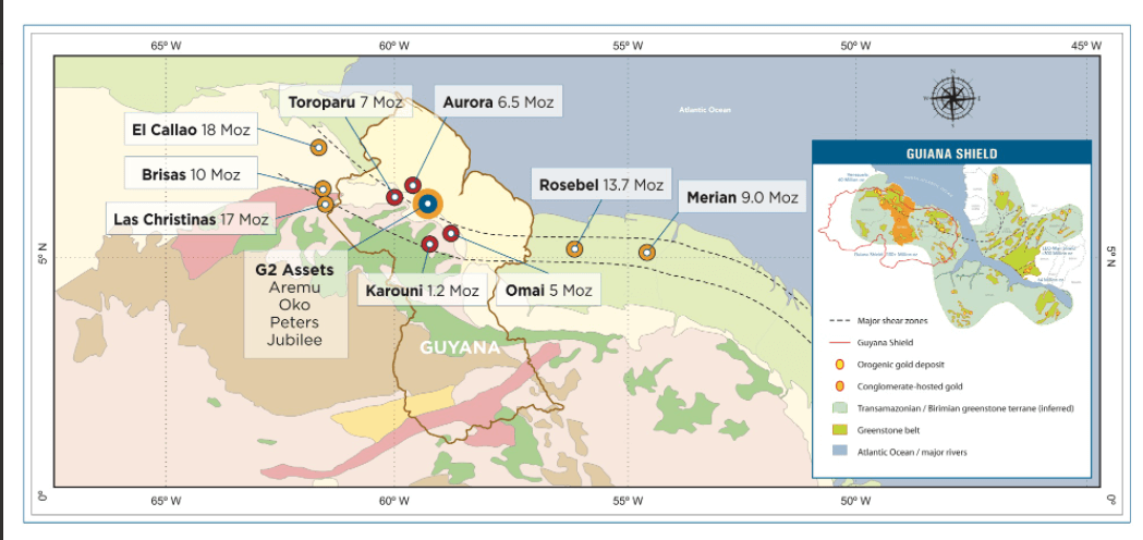 G2 Goldfields (GTWO) - Guyana Gold District Scale Exploration