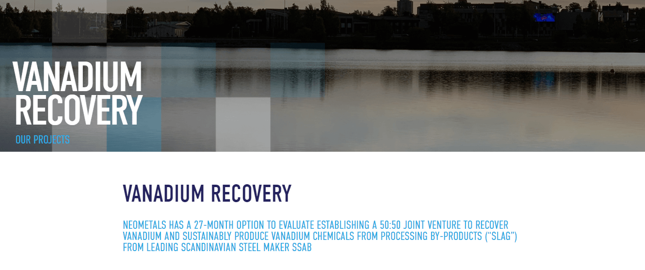 Neometals (NMT) - 300% Increase in European Vanadium Size