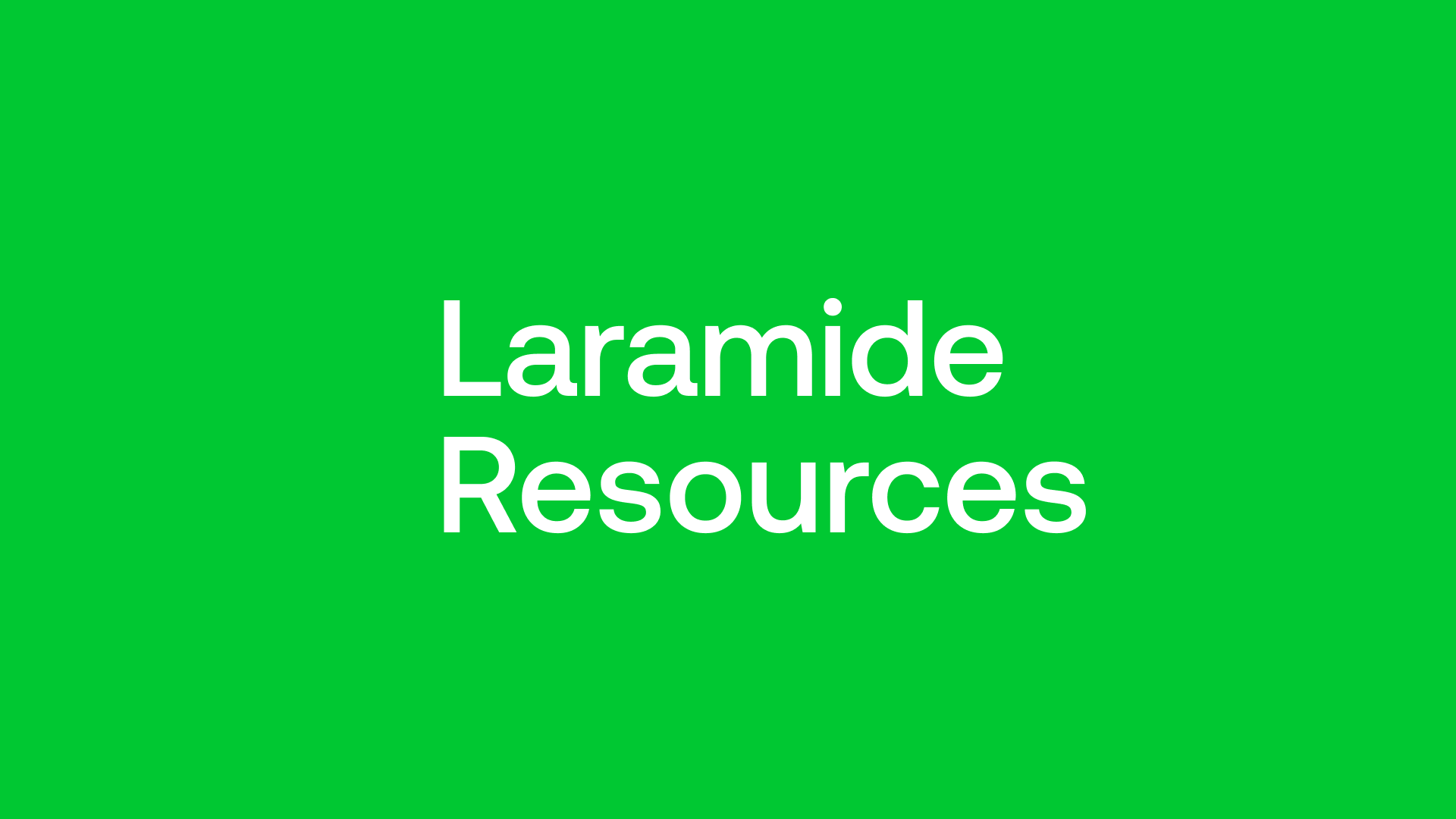Laramide Resources (LAM) - With Uranium Timing is Everything