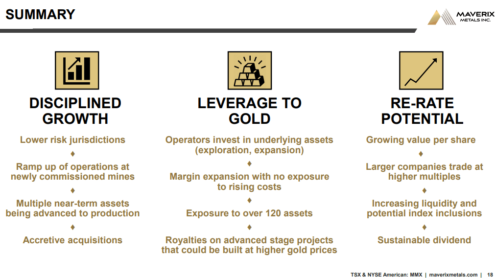 Maverix Metals (MMX) - Cash Generative Deals & Organic Growth