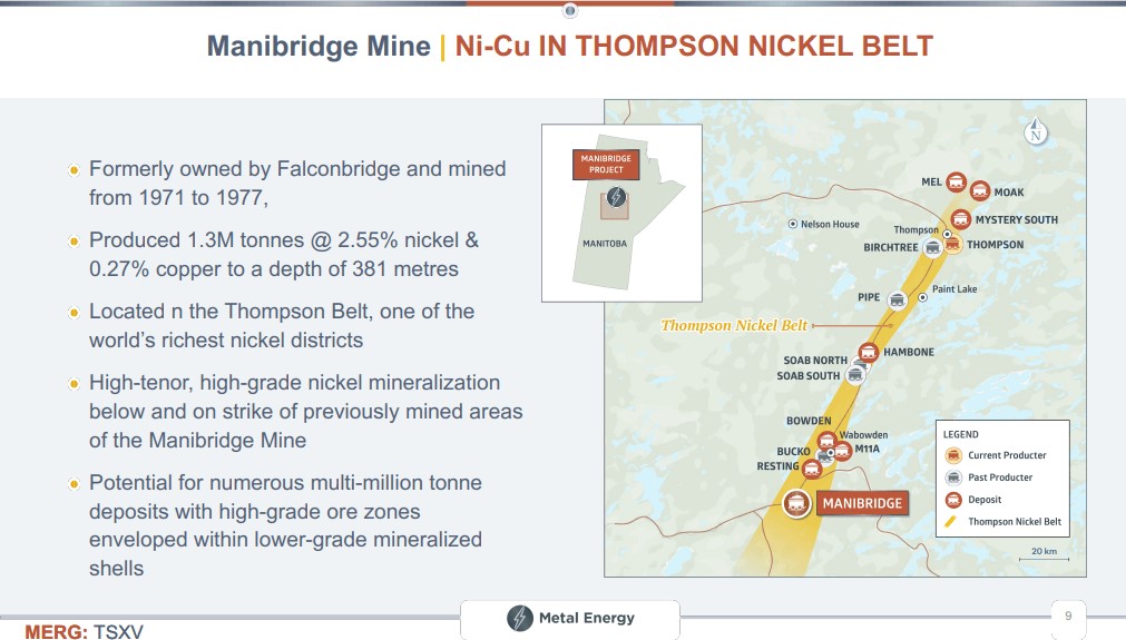 Metal Energy (MERG) - NEW High-Grade Nickel Story