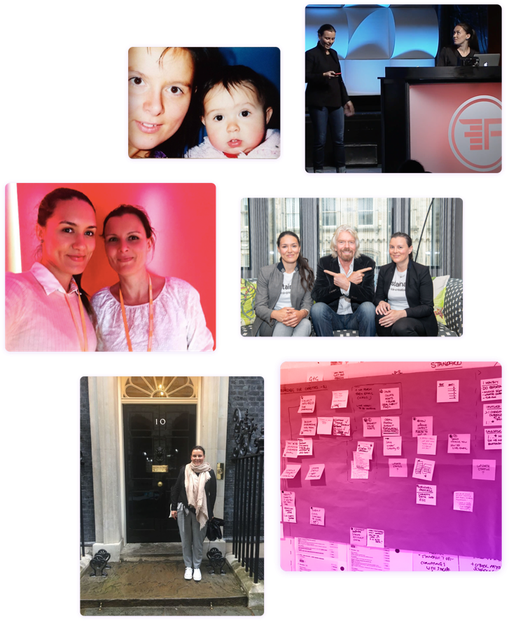 Our founding journey image collage