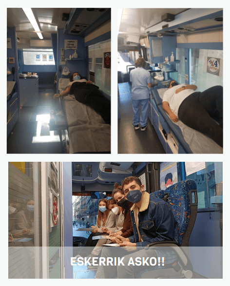 Campaña de donación de sangre en ZABALBURU