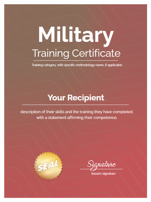 6 FREE Firearms Training Certificate Templates Virtualbadge io