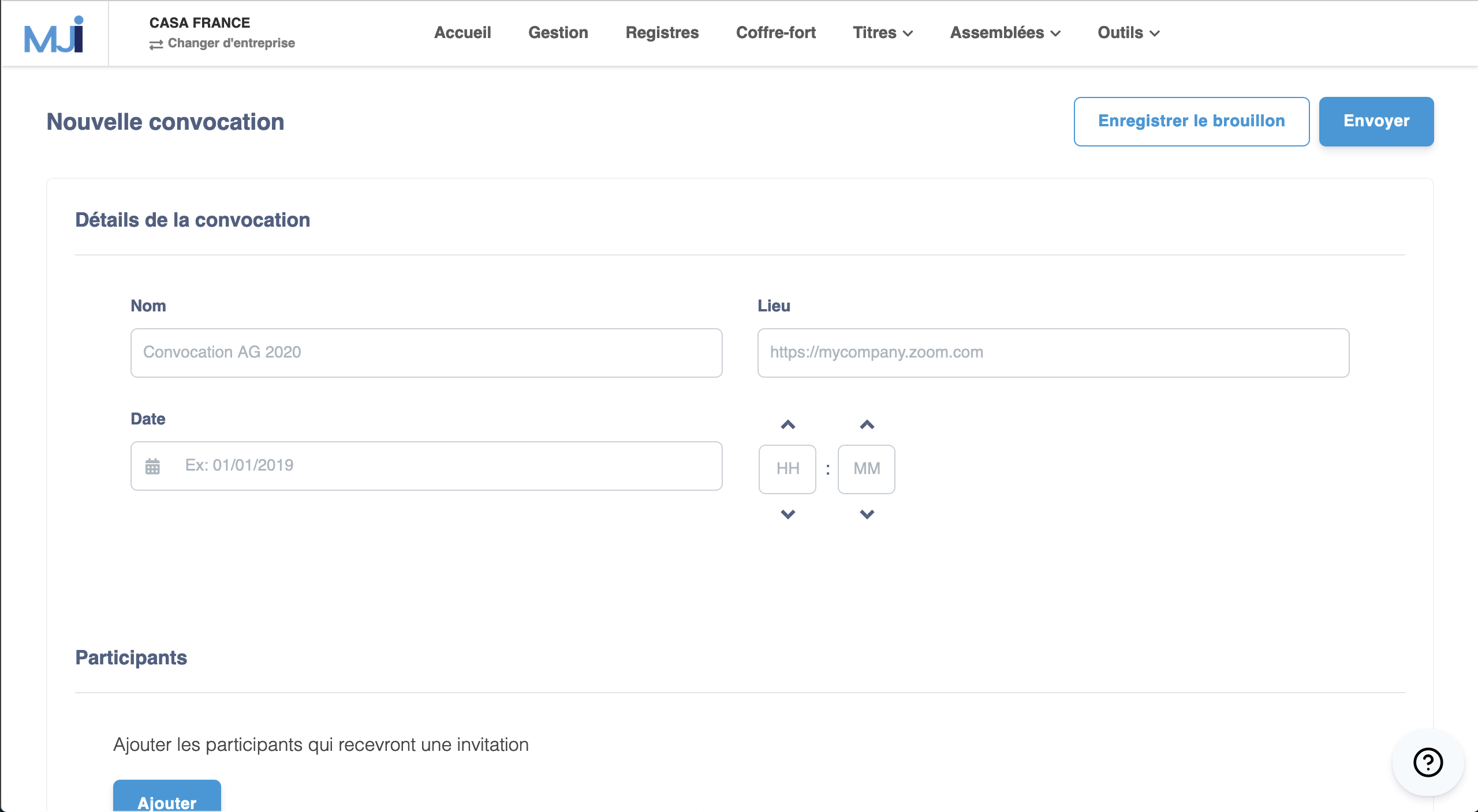 Illustration guide d’utilisation solution MonJuridique.infogreffe