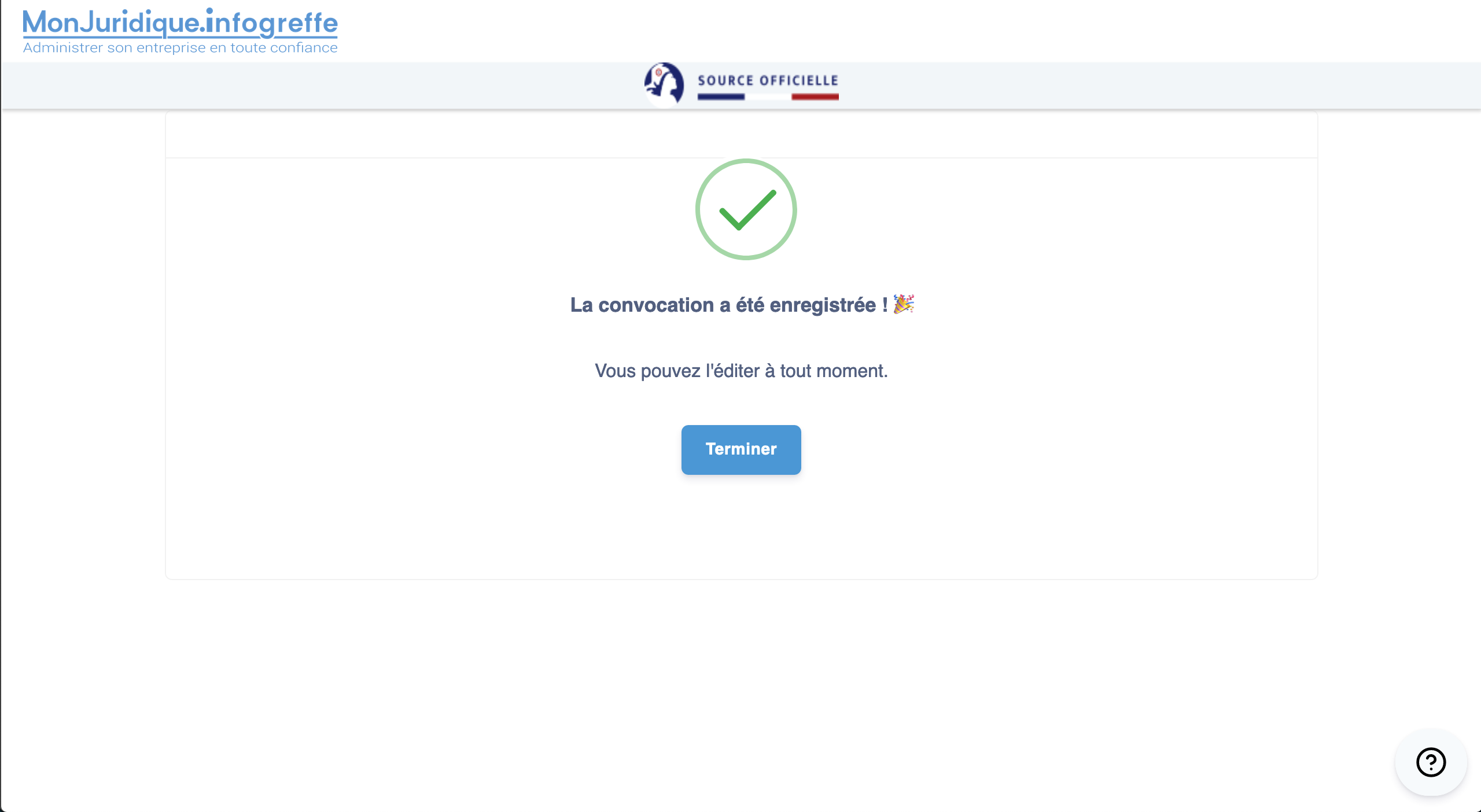 Illustration guide d’utilisation solution MonJuridique.infogreffe