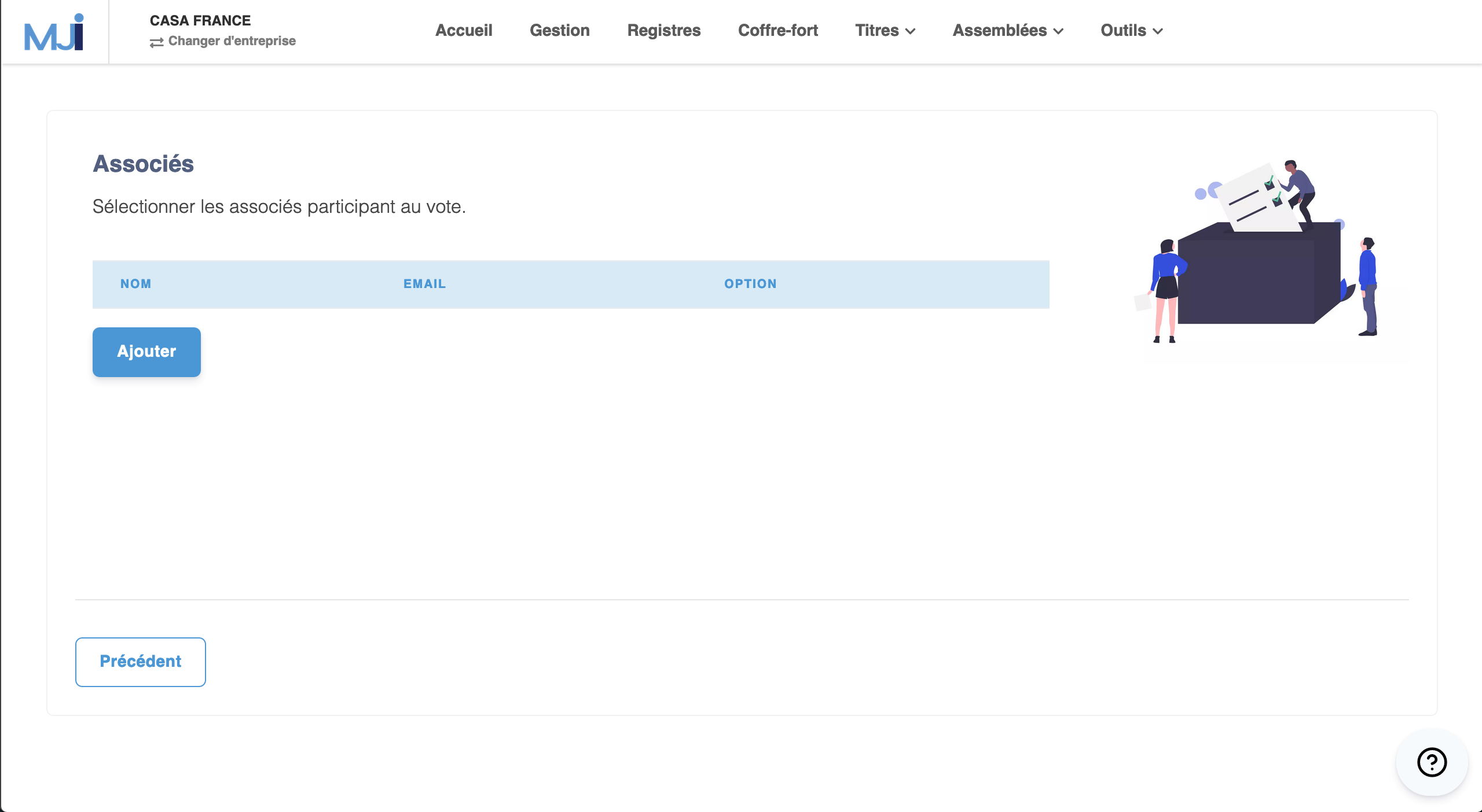 Illustration guide d’utilisation solution MonJuridique.infogreffe