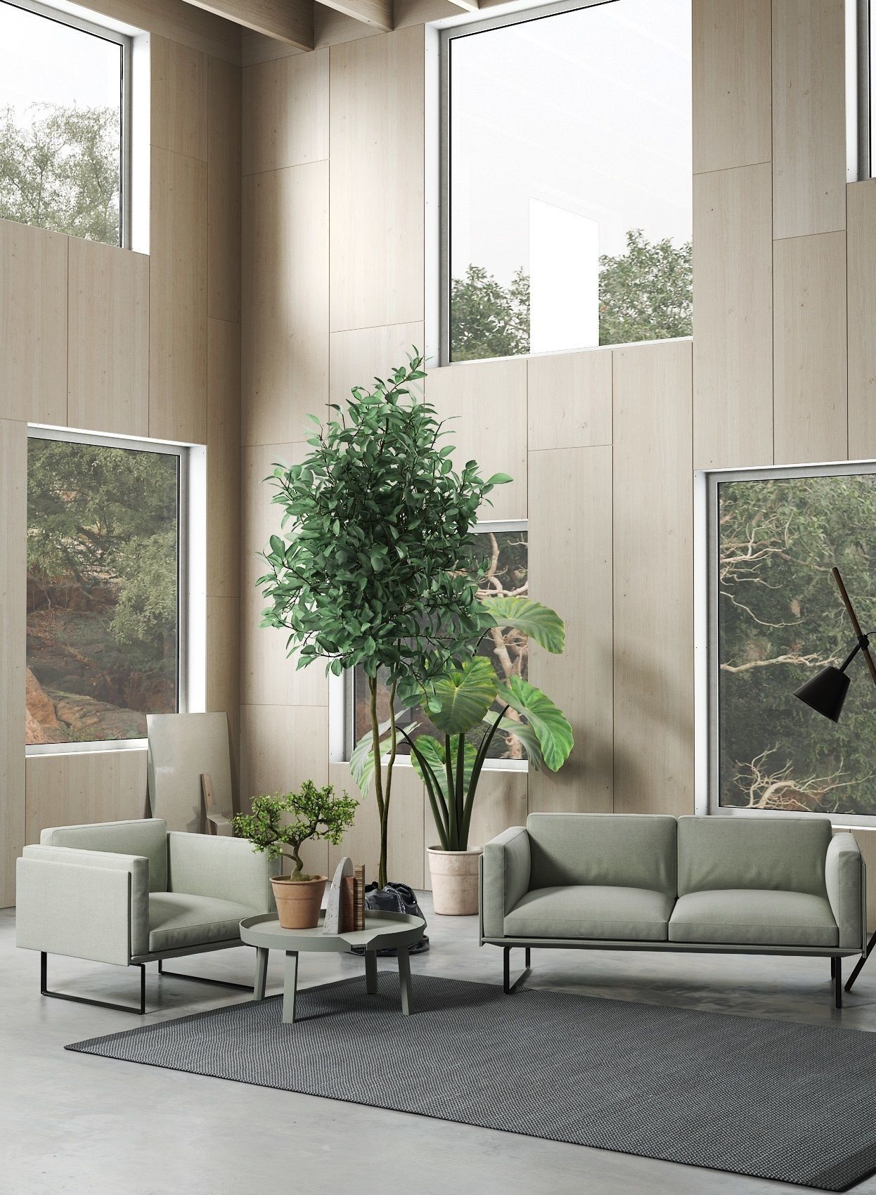 Green Living Room