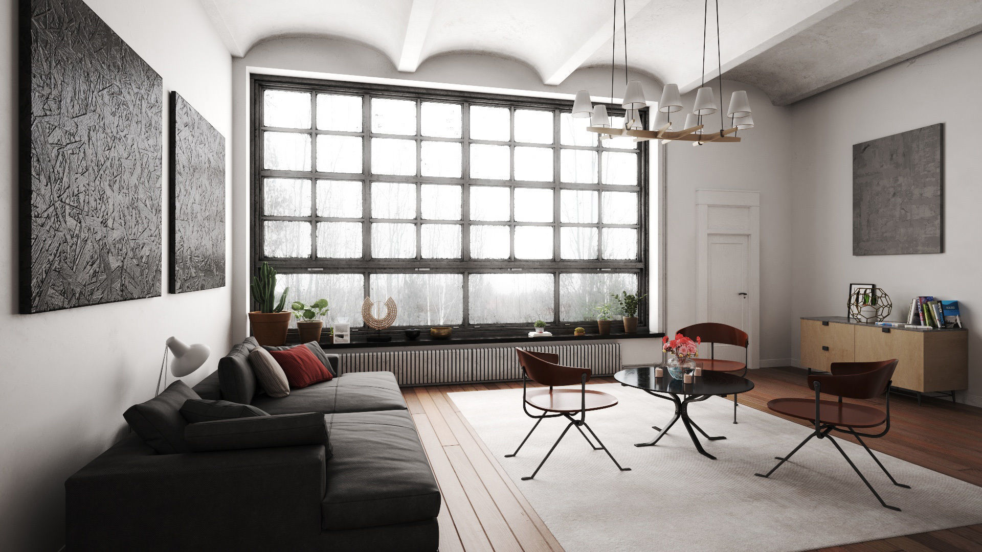 Dark Living Room