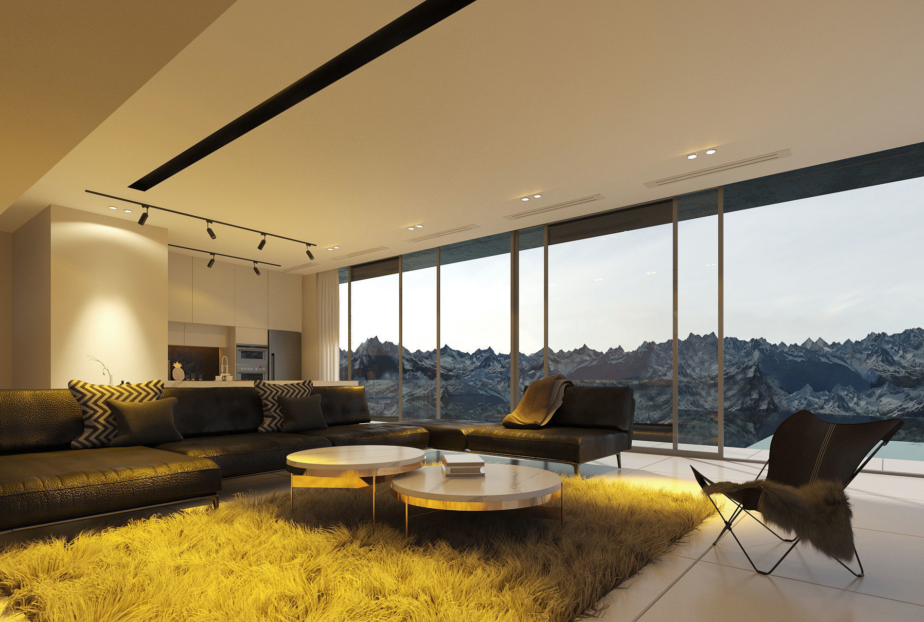 The First Crescent Villa Living Room