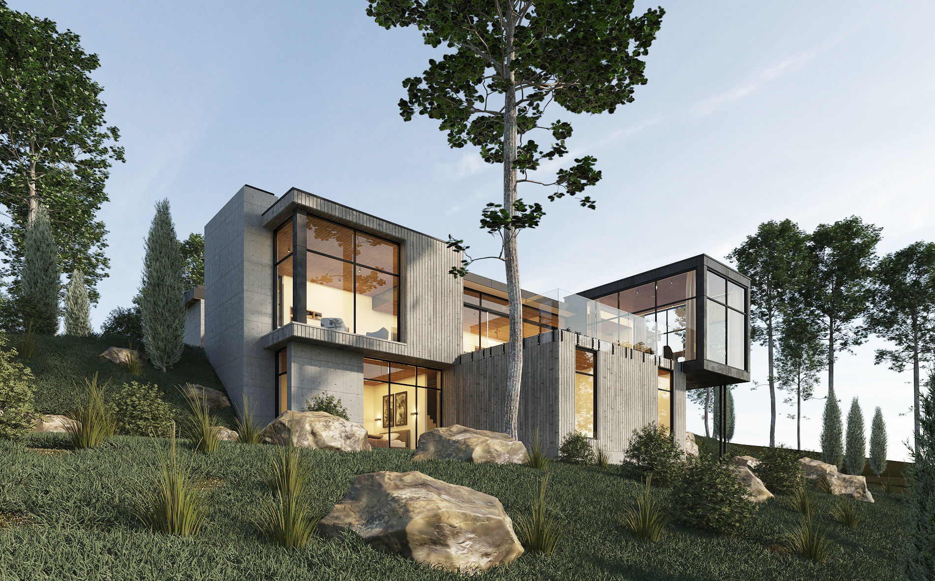 Long Horizontals House Exterior