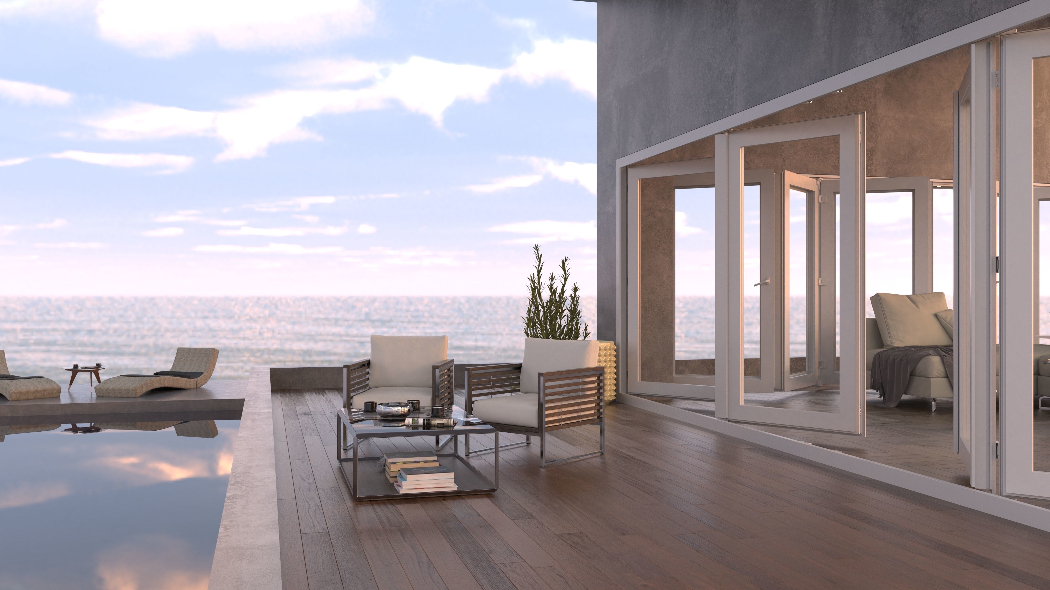 Ocean View Exterior Scene