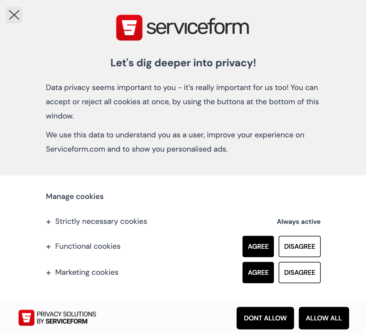 how to be GDPR compliant - cookie choices