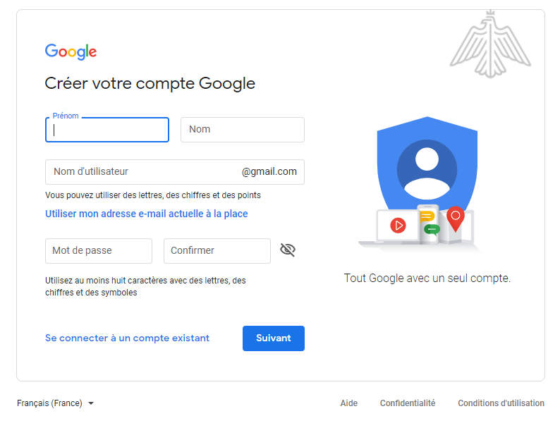 creating google account
