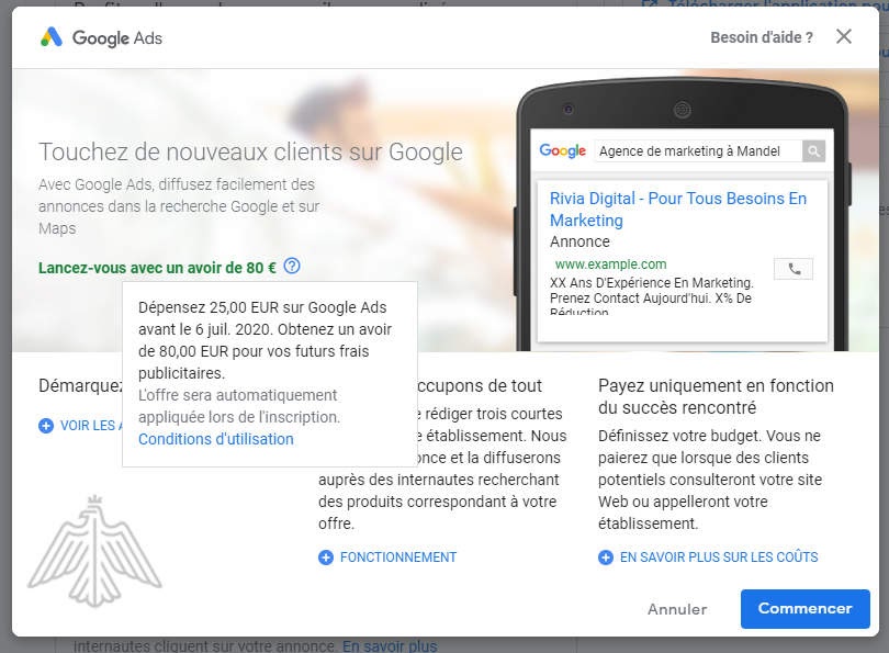 avoir 80 euros process