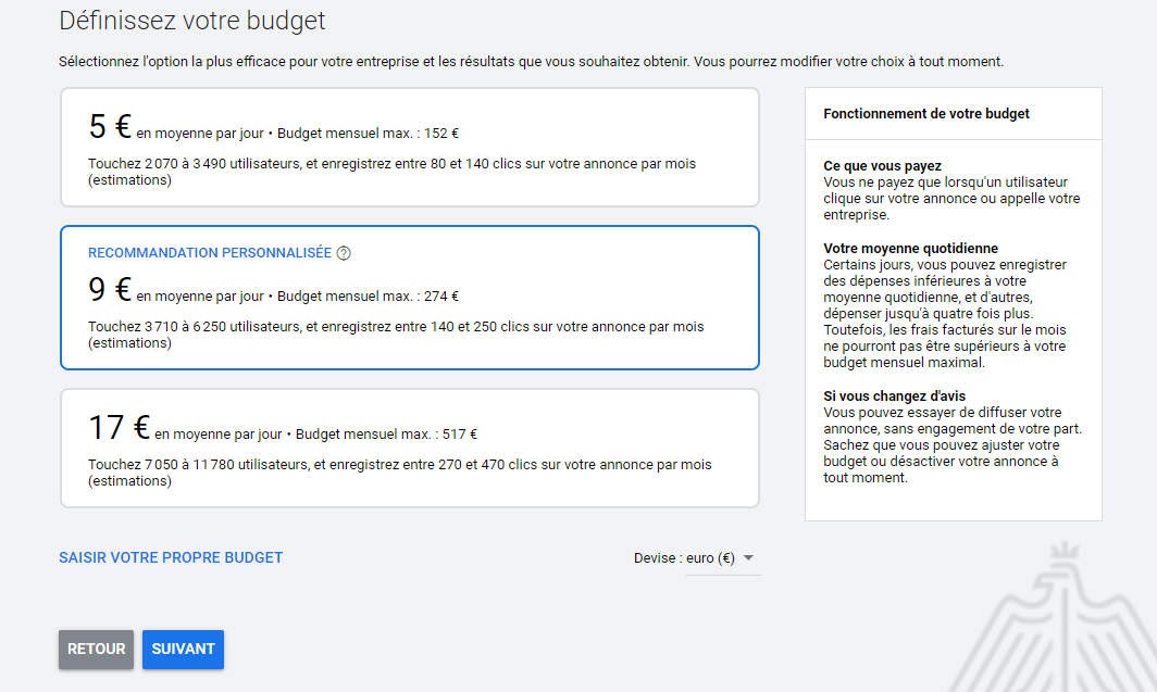 avoir 80 euros process