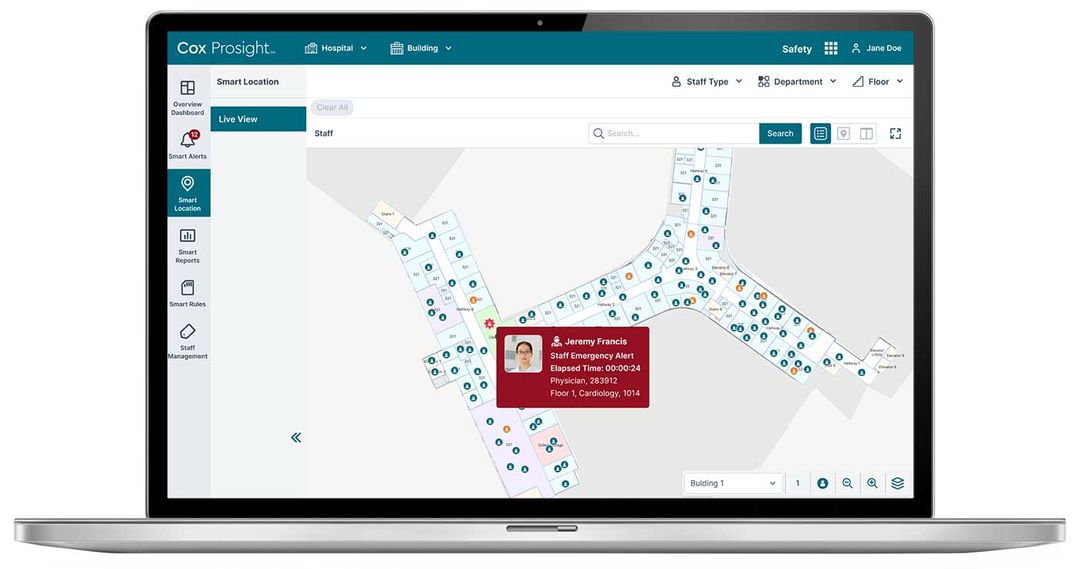 Hospital Staff Duress Response Alarm Solution Cox Prosight