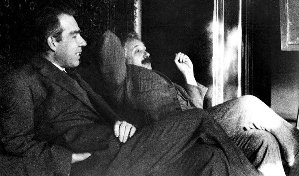 Einstein y Niels Bohr