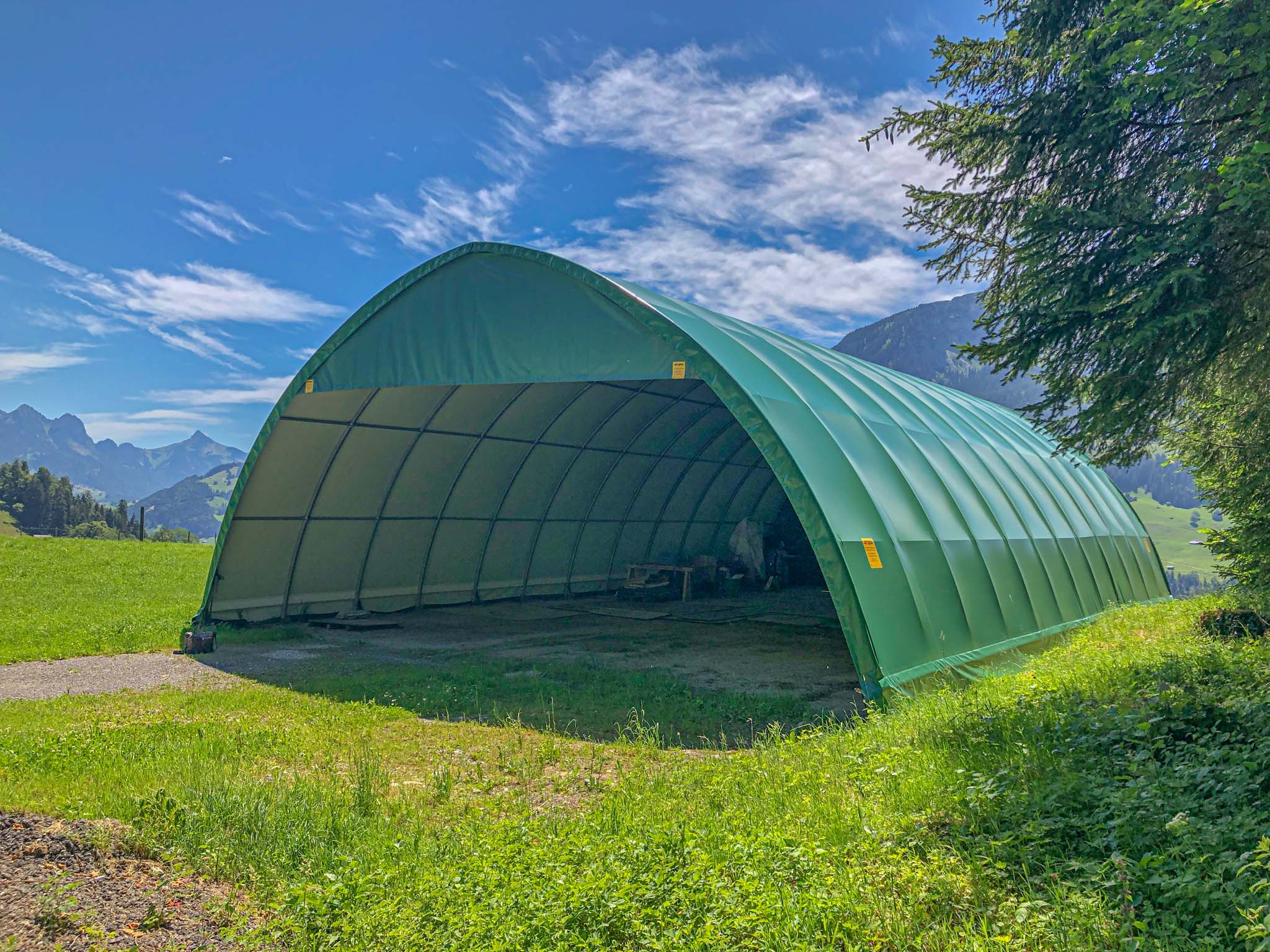 tunnel de stockage agricole