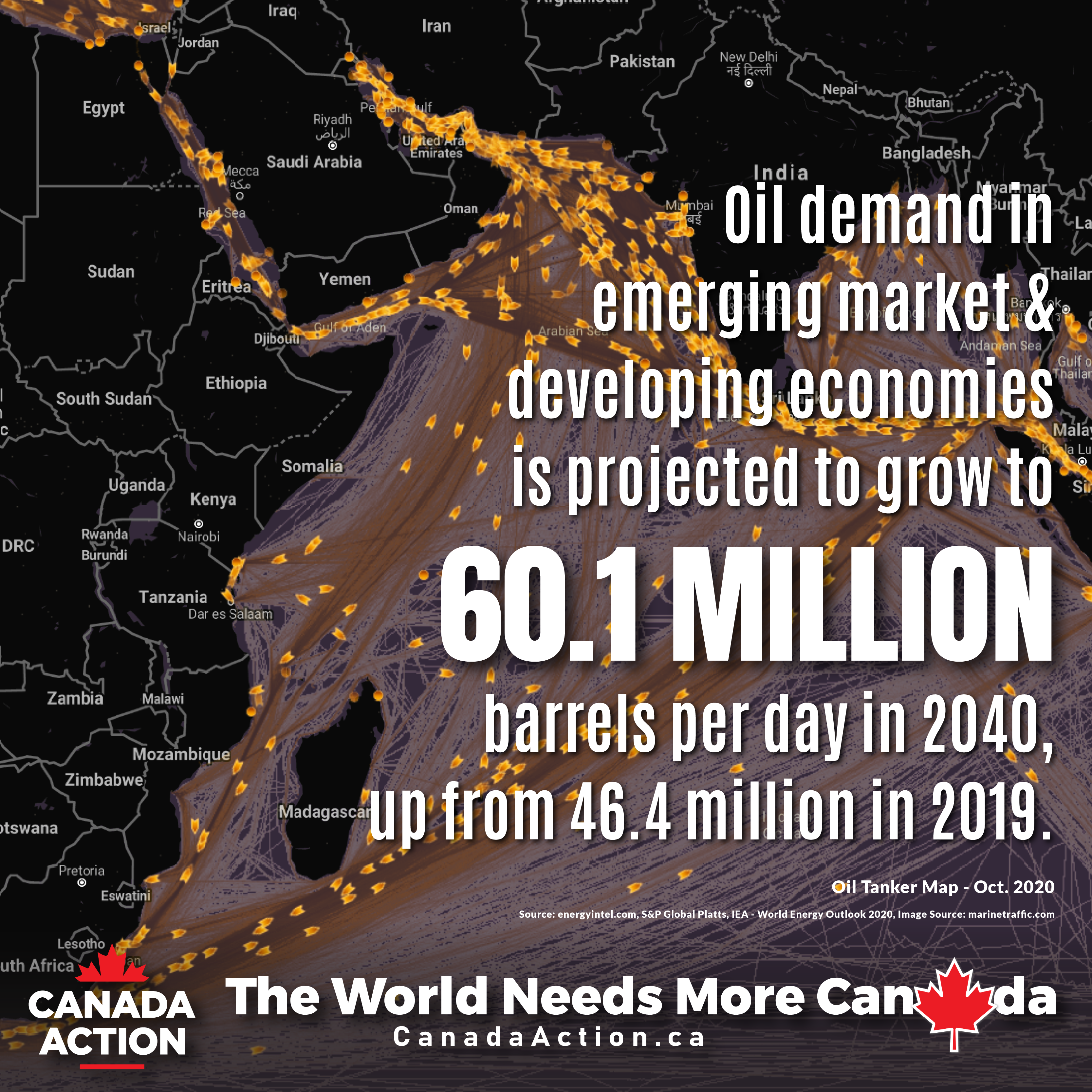 IEA World Energy Outlook 2020 - Developing Economies Global Demand Through to 2040