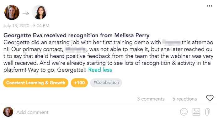 How to recognize and reward employees using Cooleaf's employee engagement software