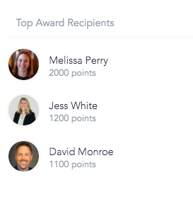 Using the Cooleaf platform to recognize and reward top workers